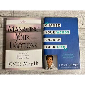 Joyce Meyer Set: Managing Your Emotions (Signed) & Change Words Change Your Life